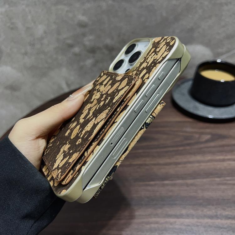 Funda para Teléfono Denior D24 Paint con Ranura para Tarjeta Magsafe para iPhone 15 Plus/14 Plus (Grano Negro)
