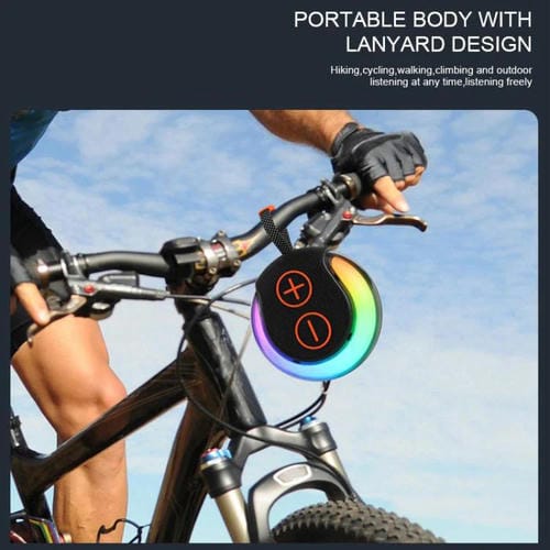 Altavoz Bluetooth portátil Subwoofer Escritorio Luz RGB (Verde)