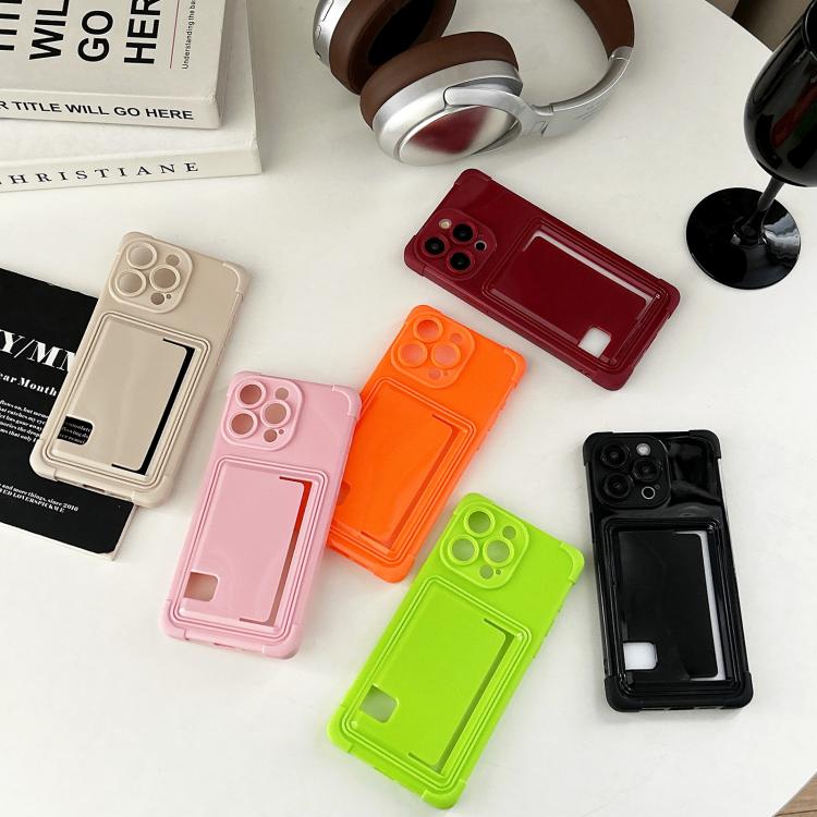 Funda TPU con Ranura para Tarjeta Lateral para iPhone 12 Pro Max (Negra)