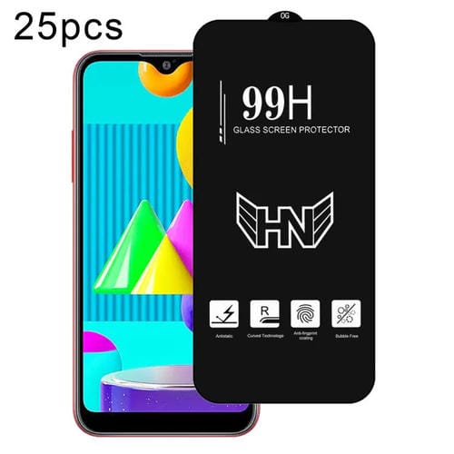 Película de Vidrio Templado Pantalla Completa Samsung Galaxy M01 con Arco Grande Aluminio (25 Piezas)