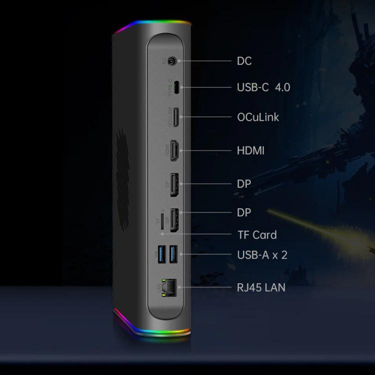 Base de Expansión Portátil One-Netbook Onexgpu2 con AMD Radeon RX 7800M 12 Gb (Enchufe Británico)