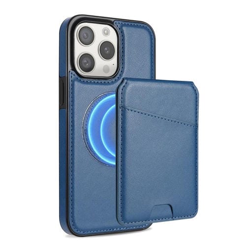 Funda para Teléfono Magsafe iPhone 14 Pro con Tarjetero Desmontable (Azul)