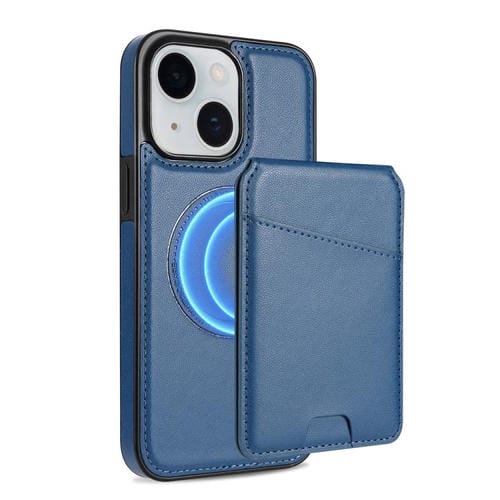 Funda para Teléfono Magsafe iPhone 14 Plus con Tarjetero Desmontable (Azul)