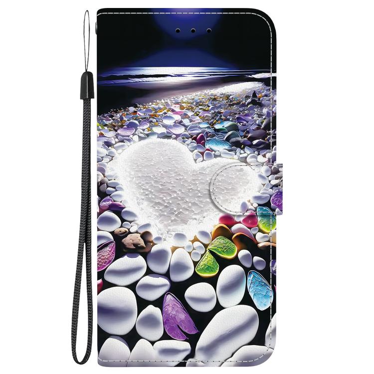 Funda de Cuero con Dibujo de Colores y Textura de Cristal para OnePlus Nord Ce4 5G (Corazón)