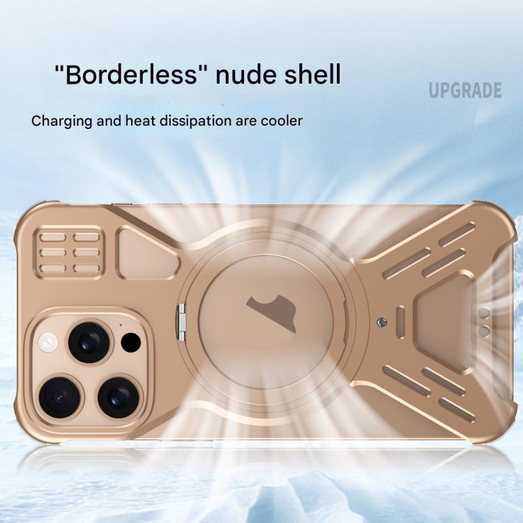 Funda para Teléfono Armor 360 sin Marco Aleación Magsafe para iPhone 15 Pro Max (Gris Espacial)