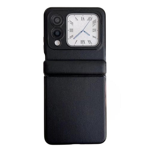 Funda de Cuero Huawei Nova Flip con Textura y Eje Magnético Integrado (Negro)
