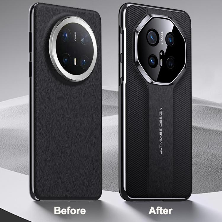 Funda para Teléfono Huawei Pura 70 Pro Smart View con Diseño Imitación Ventana (Roja)
