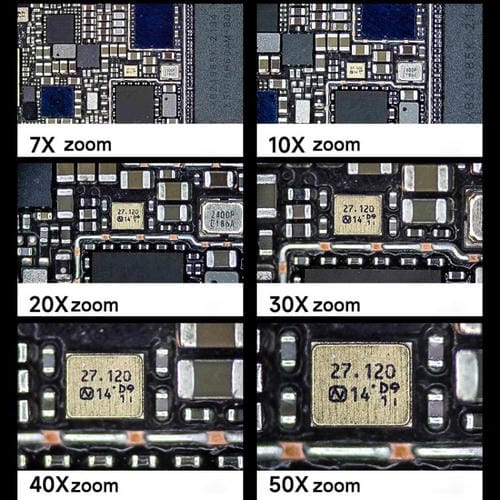 Microscopio Stereo Trinoculare Mechanic Mic3 7X-50X Ctv 0,45X con Fotocamera 4K Pro