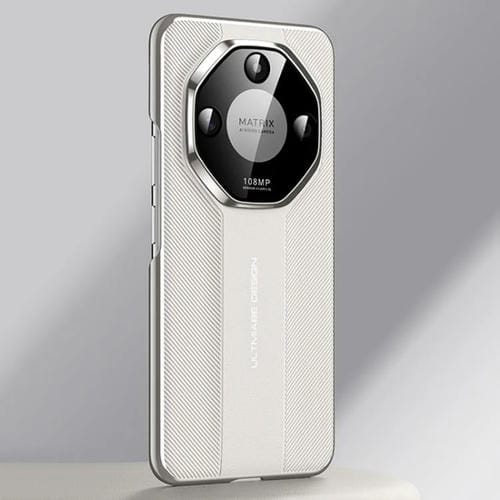 Funda de Cuero Liso con Diseño de Imitación Ultimate para Honor X50/X50 Gt (Blanco)