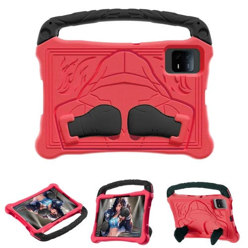 Funda para Tableta Xiaomi Pad 6/6 Pro Boxing Series con Soporte de Eva a Prueba de Golpes y Correa para El Hombro (Rojo y Negro)