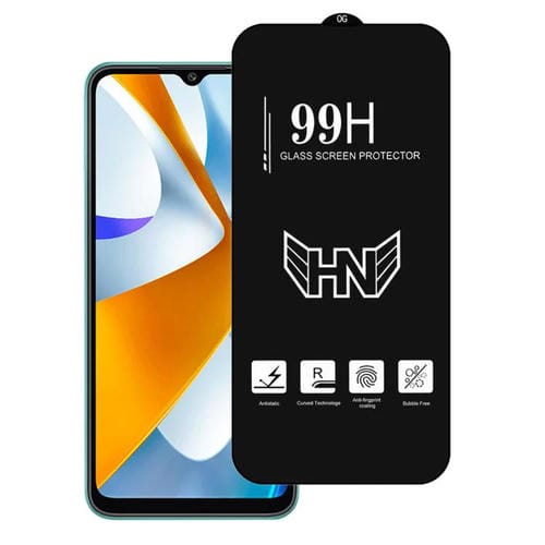 Película de Vidrio Templado de Pantalla Completa con Arco Grande de Aluminio Alto para Xiaomi Poco C40