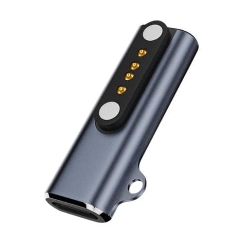 Adaptador Convertidor Usb-C Tipo-C para Auriculares Conducción Ósea y Reloj Inteligente Interfaz 4 Pines (Negro)