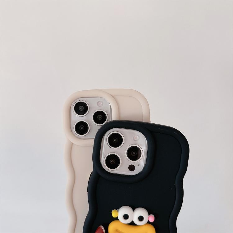 Funda TPU Forma Boca de Salchicha Cadena Cuentas para iPhone 12 Pro Max (Rosa)