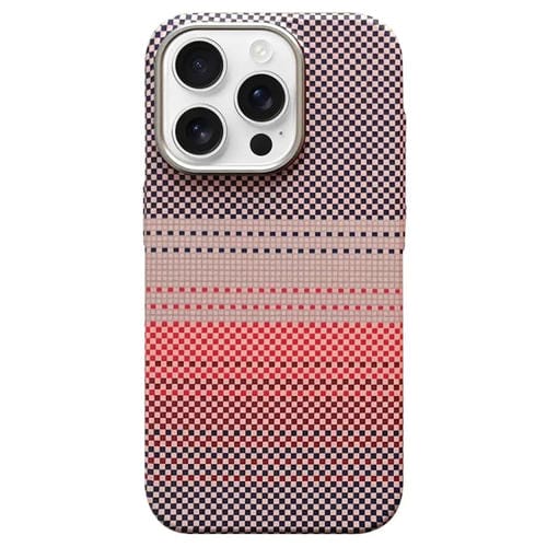 Estuche para Teléfono Magsafe con Marco de Protección de Lente Metal para iPhone 15 Pro (Gris Atardecer)