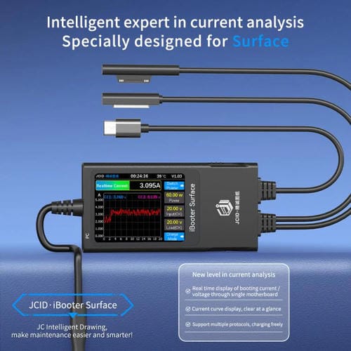 Analizador de Corriente JCID iBooter Serie Surface (2013-2024) (Negro)