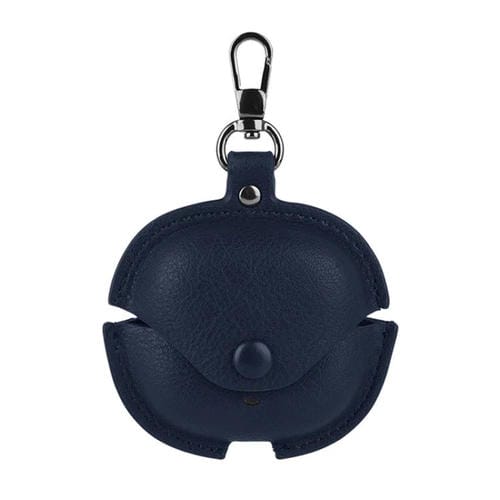 Funda Protectora de Cuero para Auriculares Redmi Buds 6 Lite Business con Gancho (Azul)