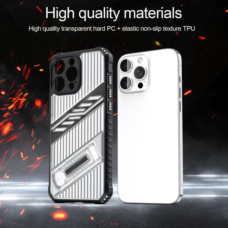 Funda híbrida TPU para iPhone 14 con soporte para PC (Dorado del Desierto)