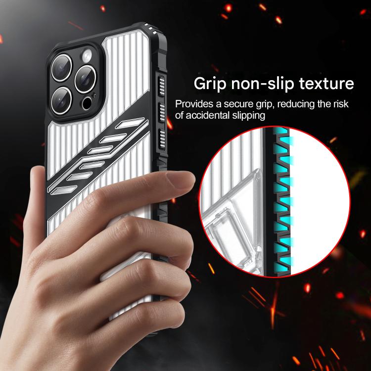 Funda híbrida TPU y Policarbonato con soporte para iPhone 11 (Azul Marino)