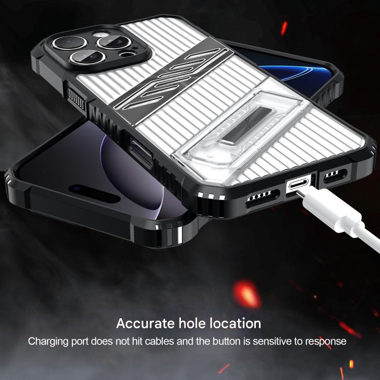 Funda híbrida TPU para iPhone 14 con soporte para PC (Dorado del Desierto)