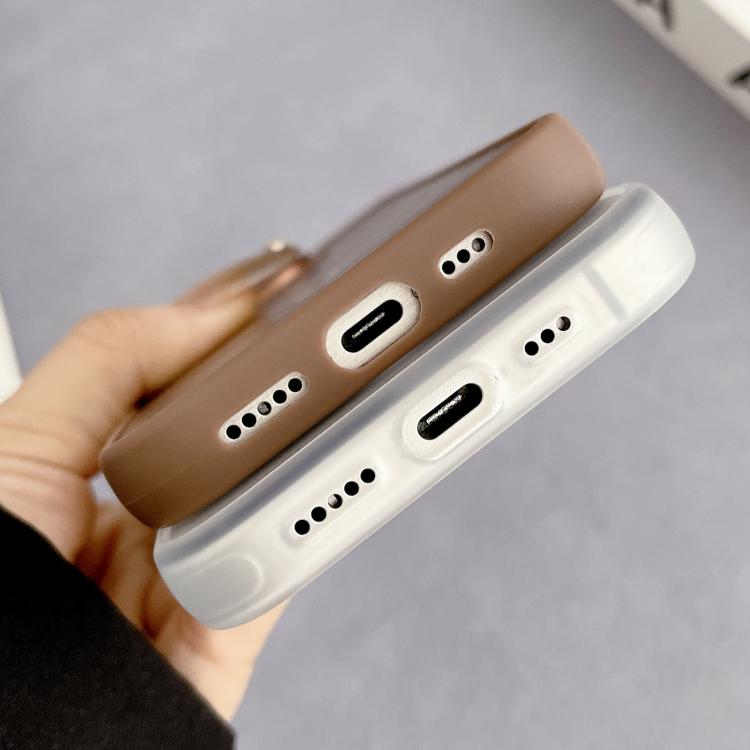 Estuche Híbrido TPU y PC con Marco Lente Diamante Magsafe para iPhone 14 Pro (Dorado del Desierto)