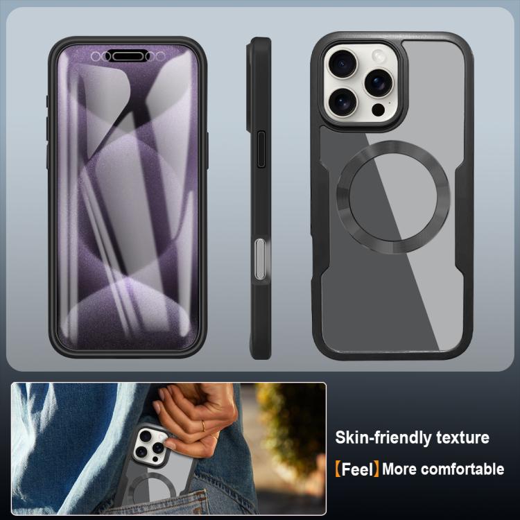 Funda para Teléfono Magsafe iPhone 12 Pro Max Textura de Cd (Negra)