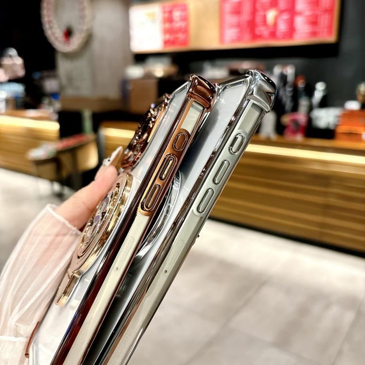 Estuche para Teléfono con Soporte Magsafe para iPhone 11 Space con Película para Lente (Rosa)