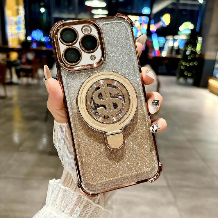 Estuche para Teléfono iPhone 11 Pro con Soporte Magsafe y Película para Lente (Dorado del Desierto)
