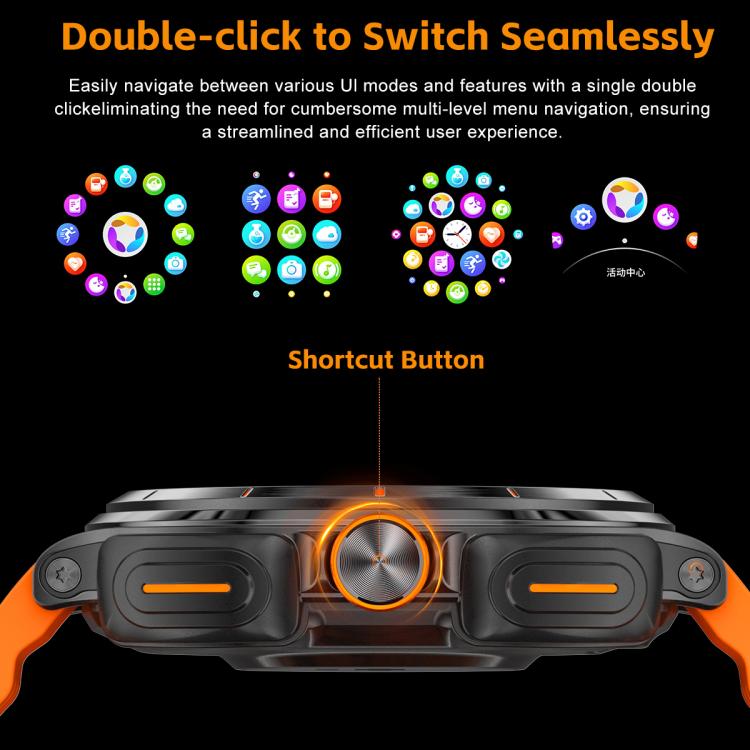 Gt98 - Reloj Inteligente con Auriculares Bluetooth 2 En 1 de 1,53 Pulgadas, Resistente al Agua Ip67, Compatible con Monitorización del Oxígeno En Sangre (Negro)