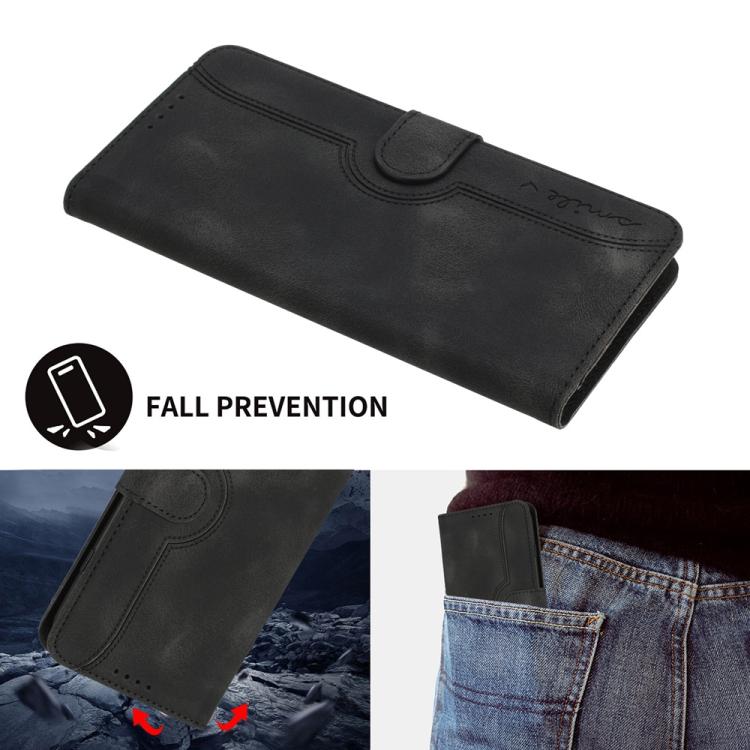 Funda Piel Sintética Itel A48 Diseño Corazón (Negra) para Teléfono