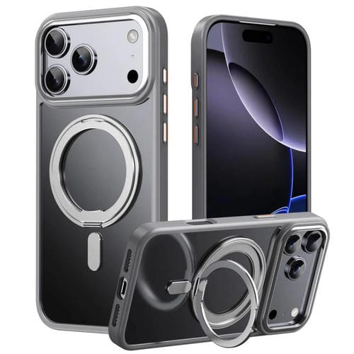 Funda magnética MagSafe de 360 grados para iPhone 17 Pro (gris)