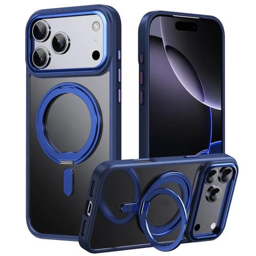 Funda magnética MagSafe de 360 grados para iPhone 17 Pro Max (azul)