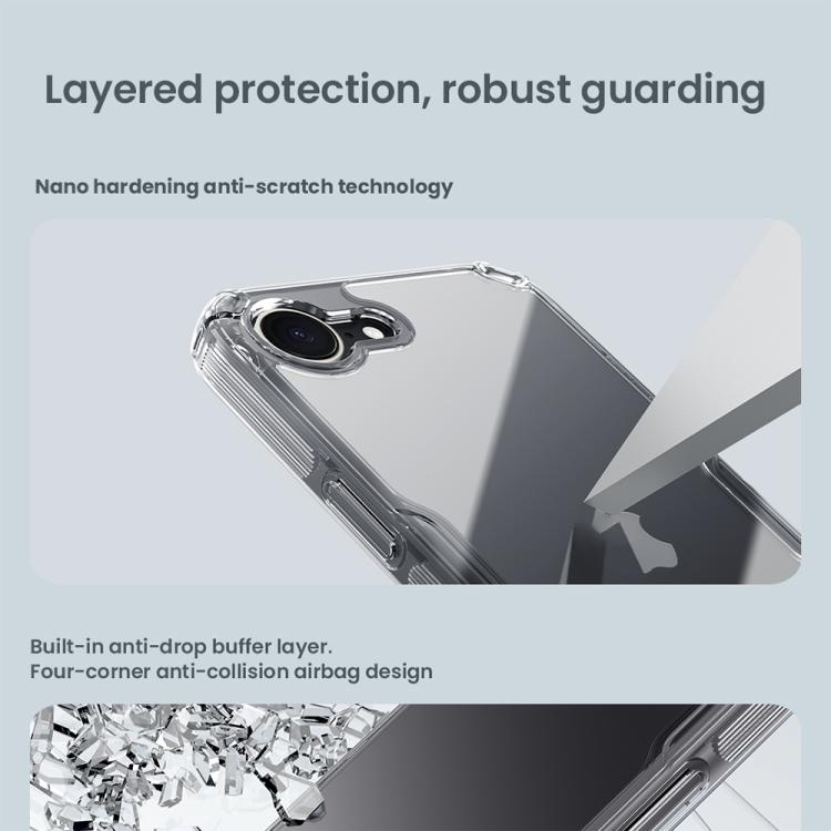 Funda para iPhone 16E Nillkin Ultra Clear PC y TPU (Transparente)