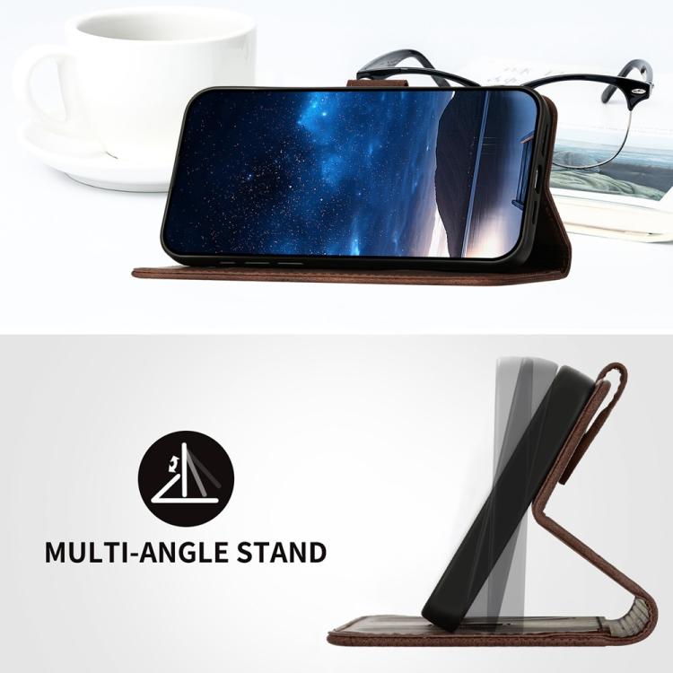 Funda de Cuero Itel S25 Ultra con Diseño Mariposa en Relieve y Cordón (Café)