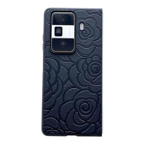 Funda Protectora con Estampado Camelia Impression para Honor Magic V2 (Negra)