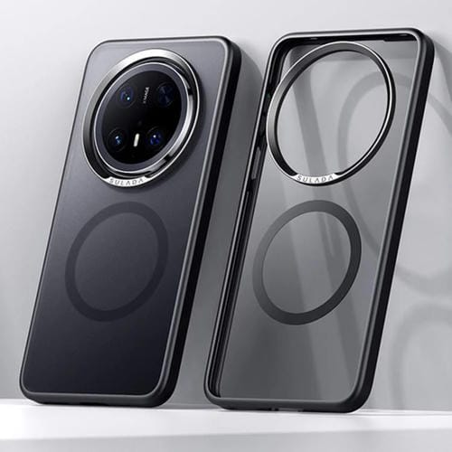 Funda híbrida TPU y PC con Imán Magsafe para Huawei Mate 70 Pro y Pro+ (Negra)