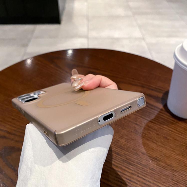 Funda para Teléfono OnePlus 13 Protección Frío Hielo Orificios Finos (Dorada)