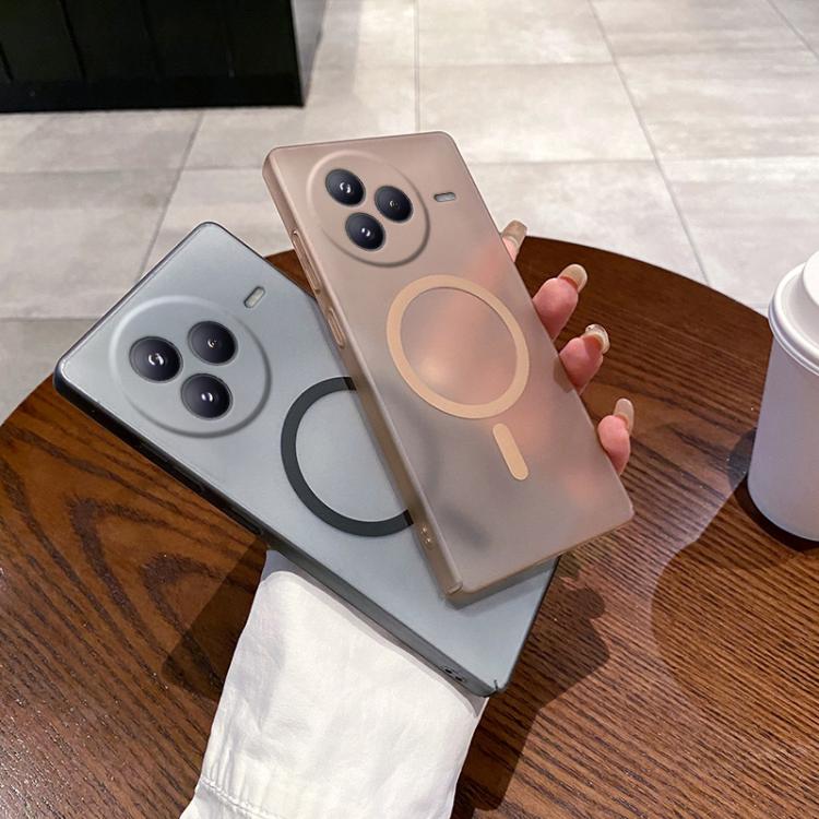 Funda para teléfono Xiaomi Civi 5 Pro con orificio fino, antiniebla y MagSafe (azul transparente)