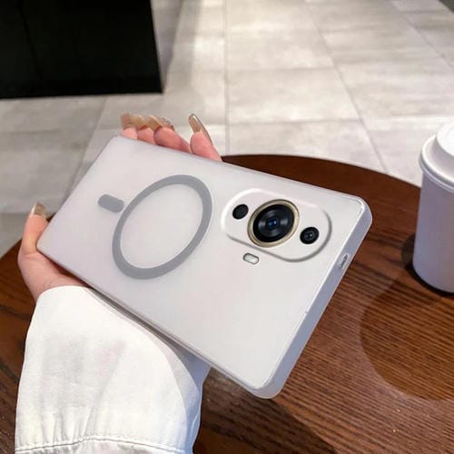 Funda para Teléfono Huawei Nova 11 con Orificio Fino y Protección Magsafe (Gris Titanio)