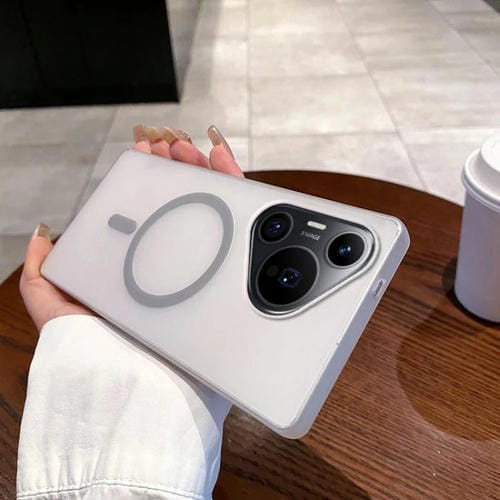 Funda para Teléfono Huawei Pura 70 Pro Ice Fog Magsafe para PC (Gris Titanio)