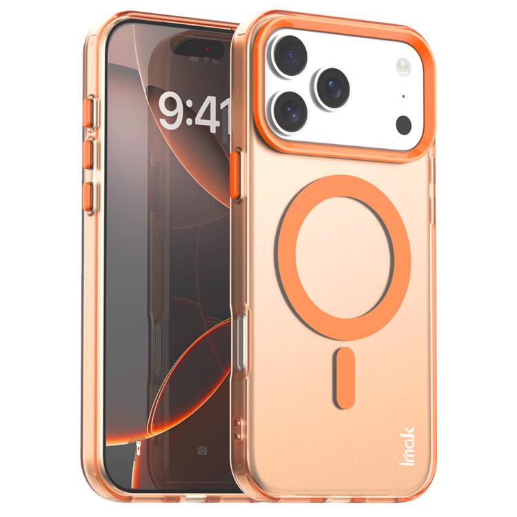 Funda IMAK Candy Series MagSafe a prueba de golpes para iPhone 17 Pro (naranja)