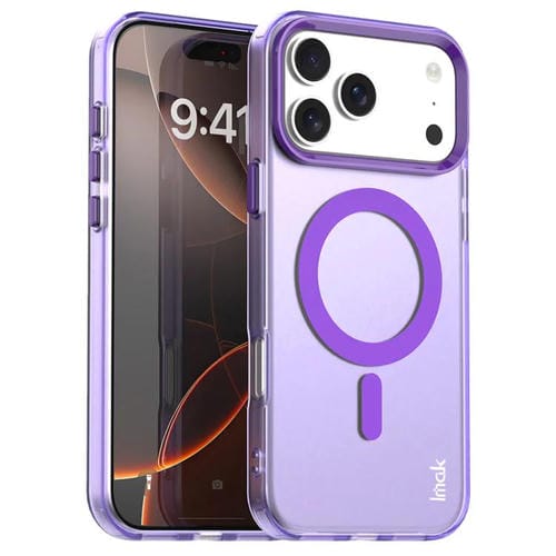 Funda IMAK Candy Series a prueba de golpes MagSafe para iPhone 17 Pro (morada)