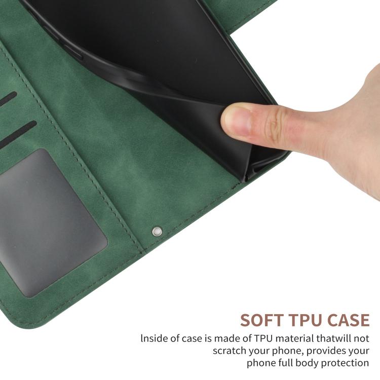 Funda de Cuero con Tapa y Cordón para Infinix Hot 50 Pro 4G con Diseño de Girasol (Verde)