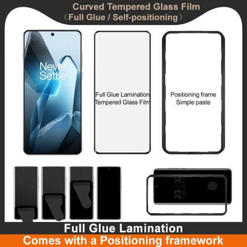 Película de Vidrio Templado Curvo 3D Imak para OnePlus 13 con Pegamento Completo