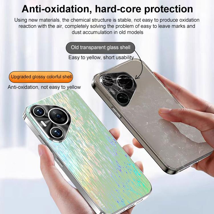Funda de Acrílico para Huawei Pura 70 Pro a Prueba de Golpes (Rosa)
