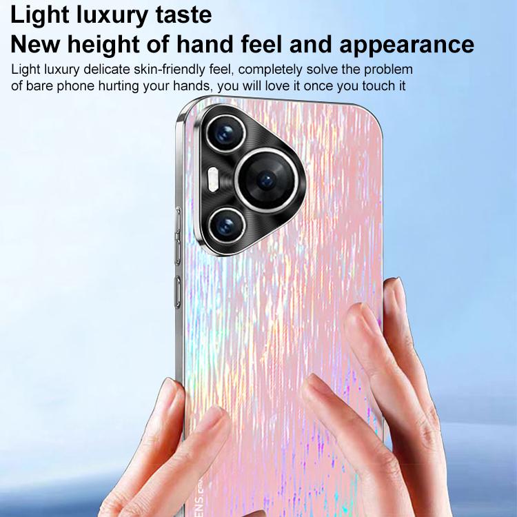 Funda de Acrílico para Huawei Pura 70 Pro a Prueba de Golpes (Rosa)