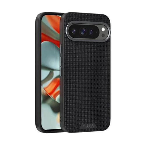 Funda de Cuero con Micro Relieve 6D Abeel Ruyi para Google Pixel 9 Pro XL (Negro)