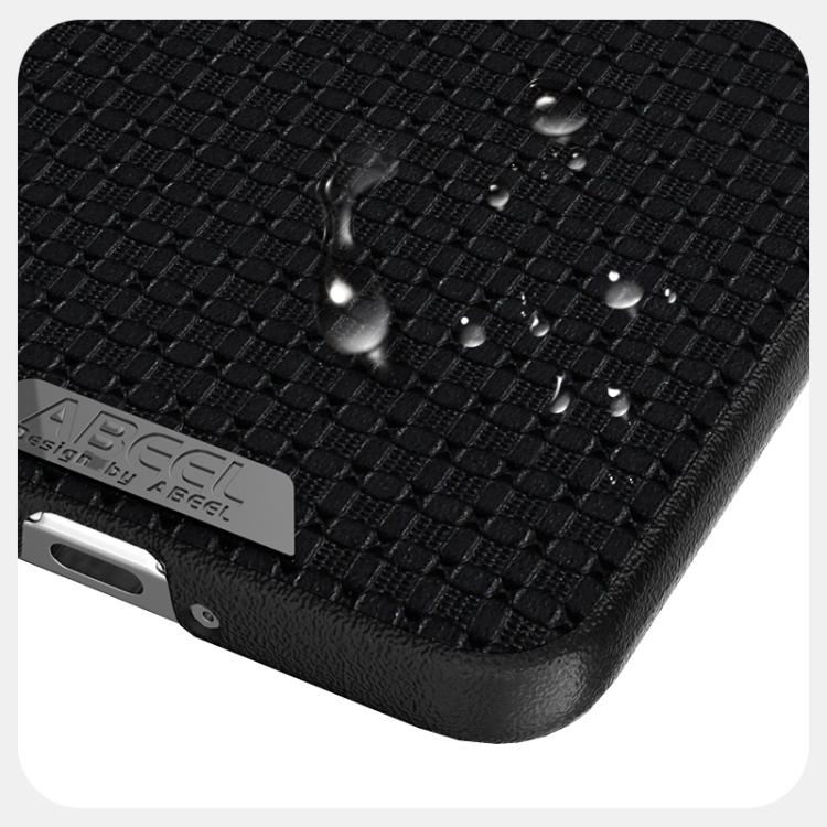 Funda de Cuero con Micro Relieve Abeel Ruyi 6D para Huawei Nova Flip (Marrón)