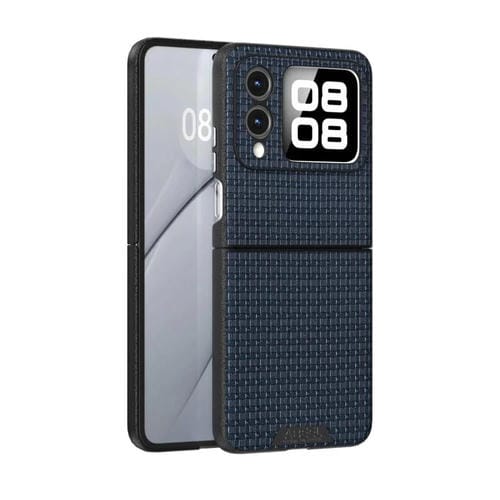 Funda de Cuero con Micro Relieve 6D y Magsafe para Huawei Nova Flip (Azul)