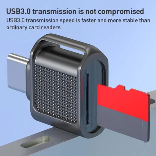 Lector de Tarjetas Mini Tipo C 3.0 a TF (Dorado Claro) de Alta Velocidad