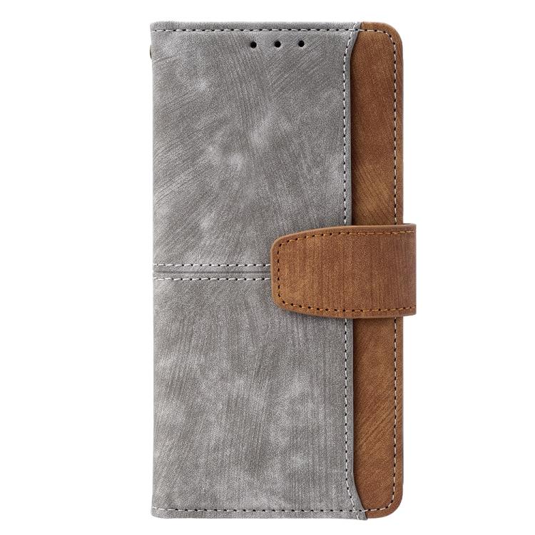Funda de cuero con textura de piel y bloqueo RFID para Redmi A5 4G (171,7 mm, gris)